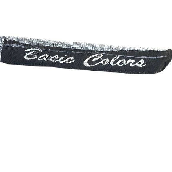 Basic Colors Girls Bubble Color Block two Tone sz 10 gray navy dress casual midi - Picture 4 of 6